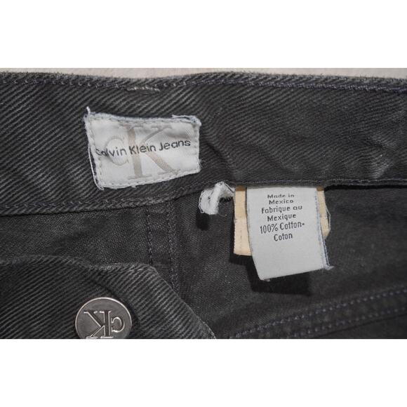 Calvin Klein Jeans Black Carpenter Denim Pants Workwear Utility 100% Cotton Men - Picture 7 of 10